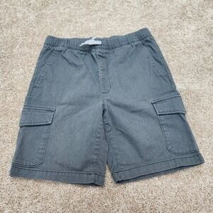Old Navy Boys‎ XL Husky Gray Cargo Shorts Elastic Waist Casual